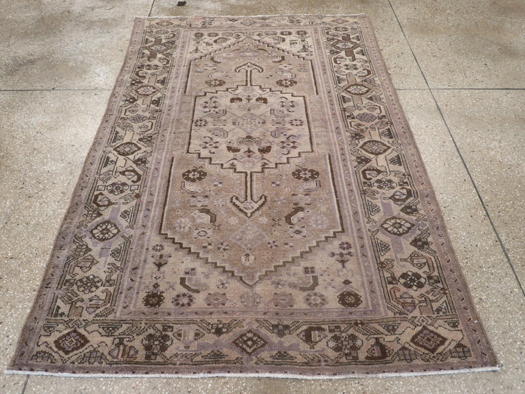 Vintage Persian Malayer Accent Rug, No.22749 - Gss