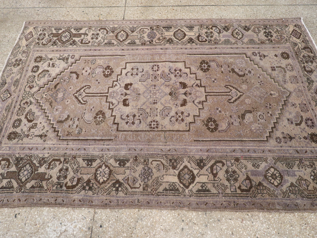 Vintage Persian Malayer Accent Rug, No.22749 - Gss