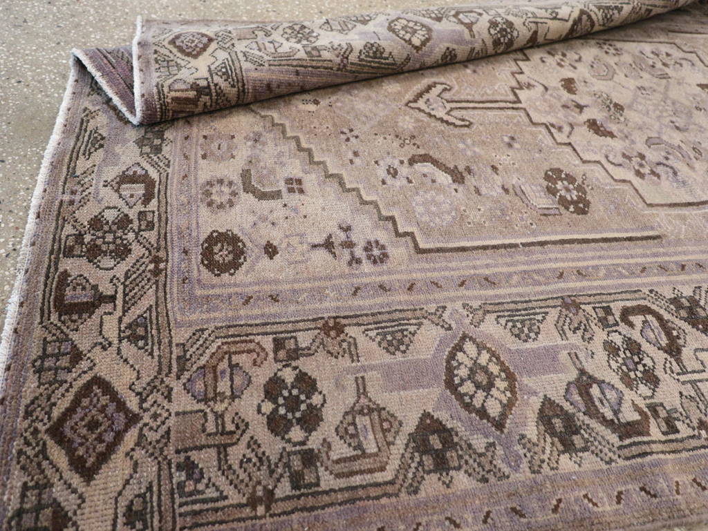 Vintage Persian Malayer Accent Rug, No.22749 - Gss