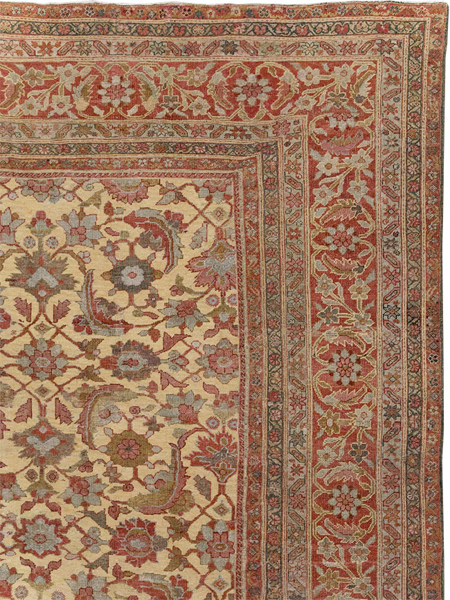 Antique Persian Mahal Oversize Carpet, No.22759 - Gss