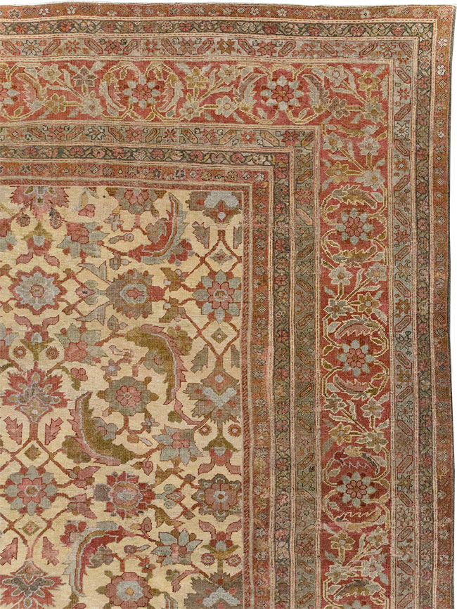 Antique Persian Mahal Oversize Carpet, No.22759 - Gss