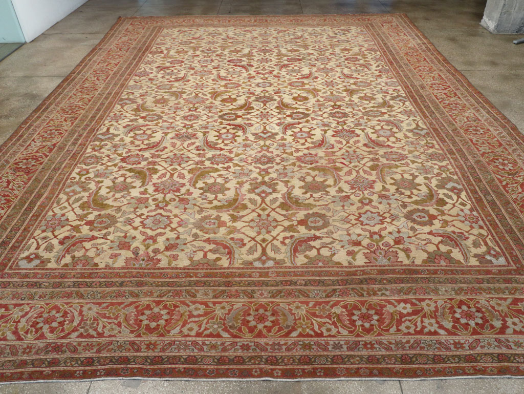 Antique Persian Mahal Oversize Carpet, No.22759 - Gss