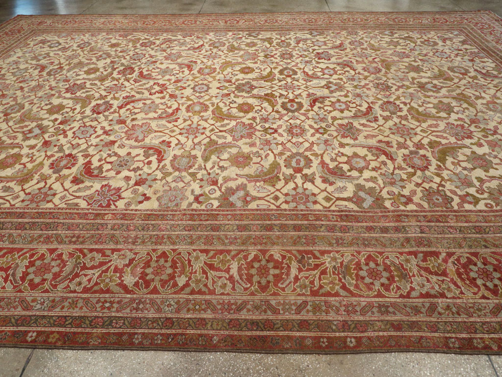Antique Persian Mahal Oversize Carpet, No.22759 - Gss