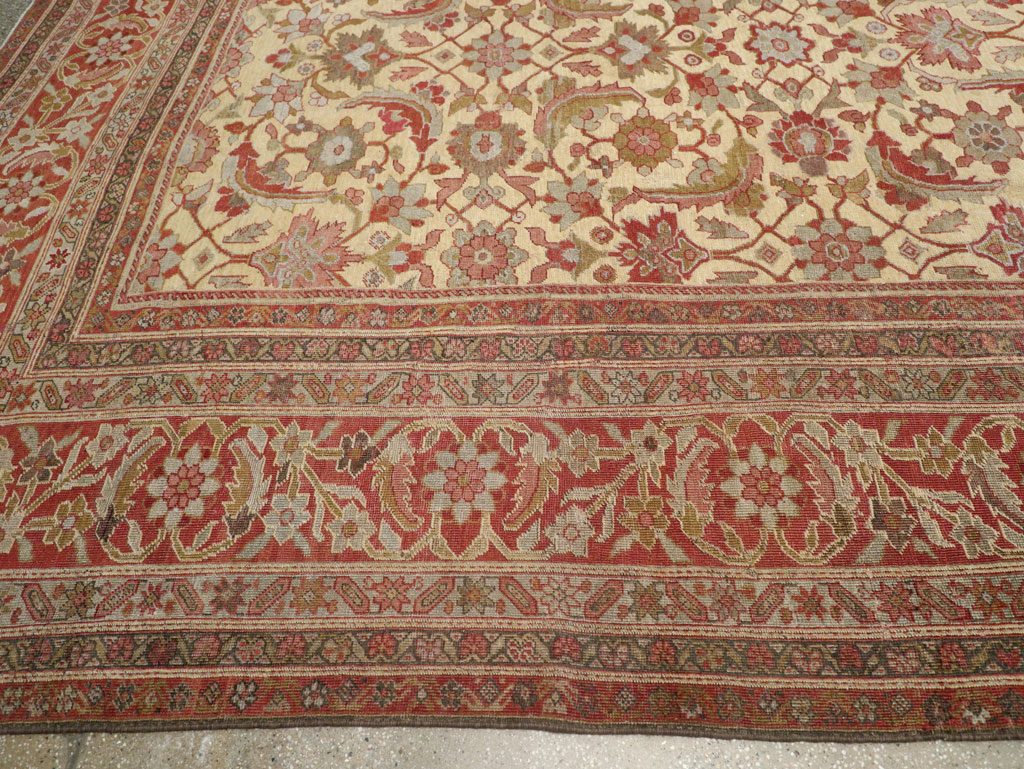 Antique Persian Mahal Oversize Carpet, No.22759 - Gss