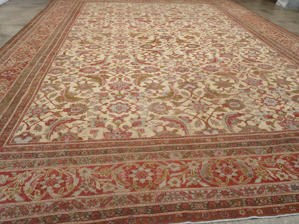 Antique Persian Mahal Oversize Carpet, No.22759 - Gss