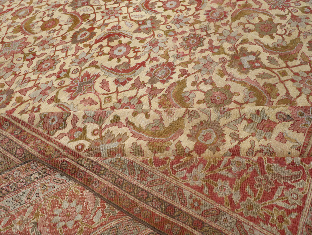 Antique Persian Mahal Oversize Carpet, No.22759 - Gss