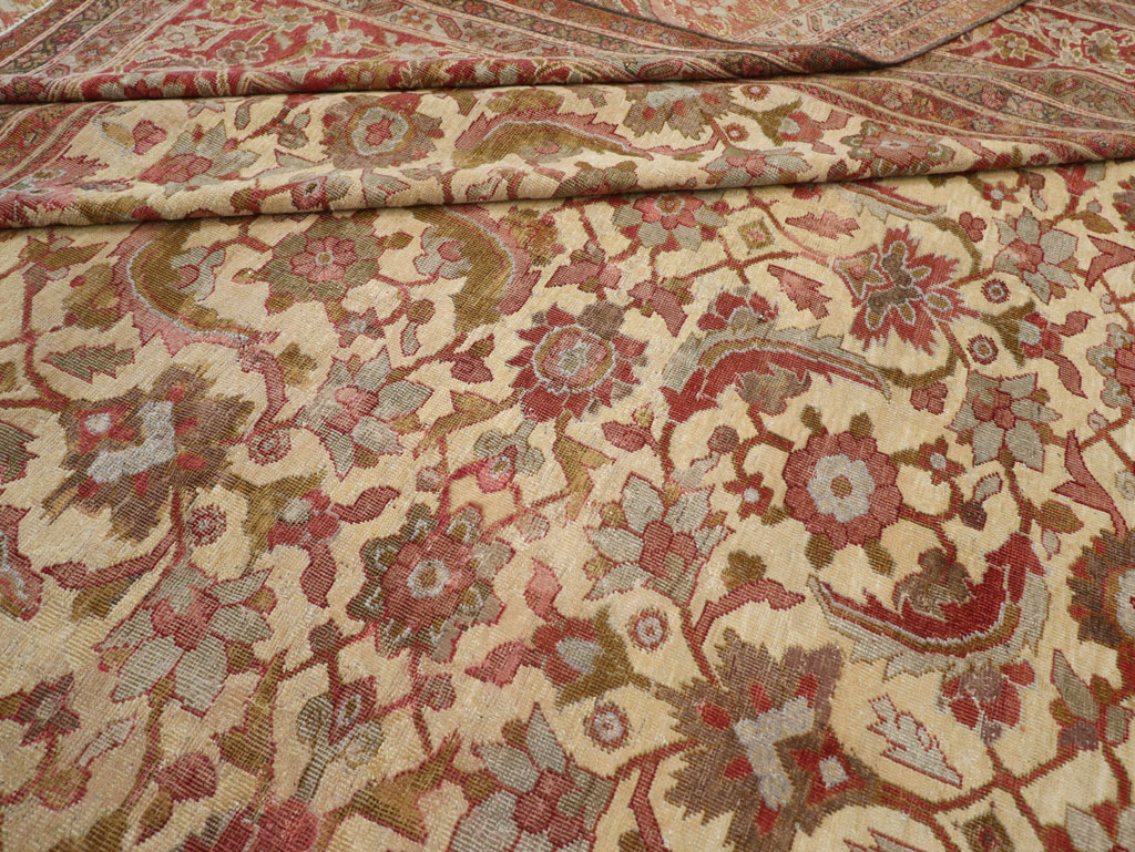Antique Persian Mahal Oversize Carpet, No.22759 - Gss