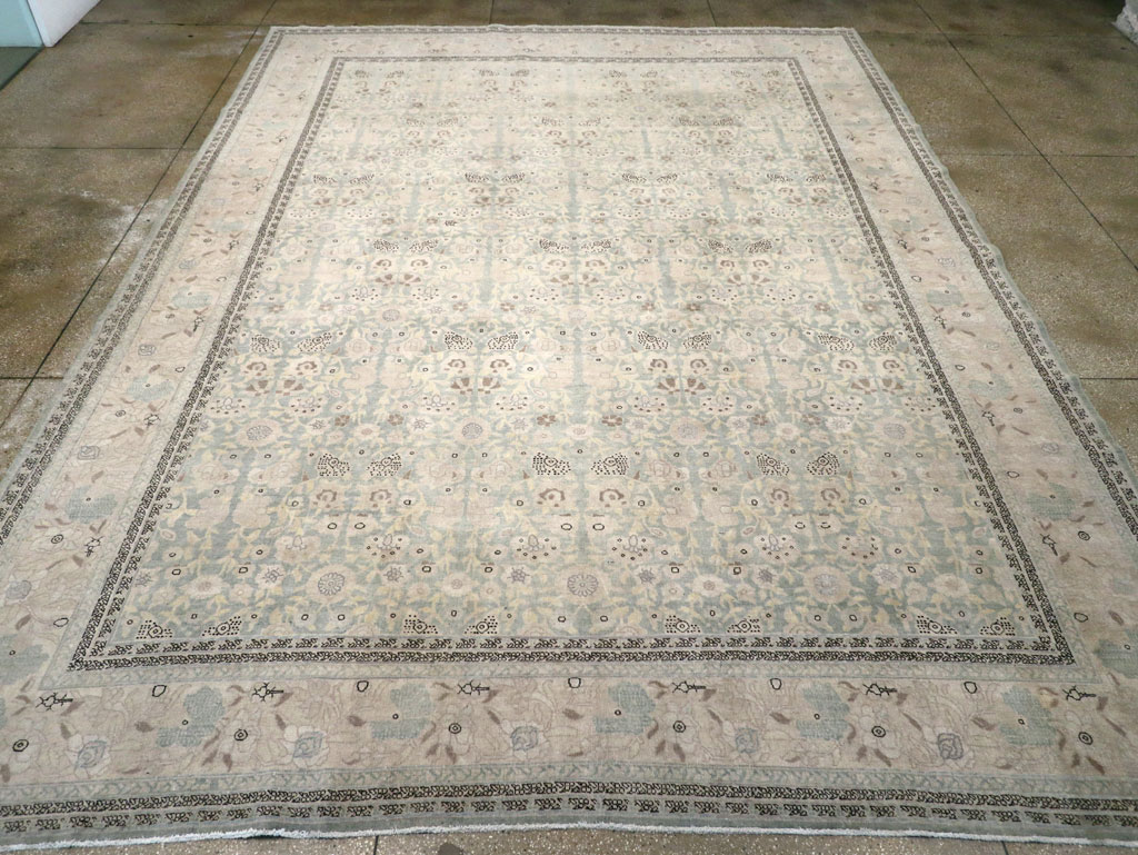 Antique Persian Tabriz Large Room Size Carpet, No.22760 - Gss
