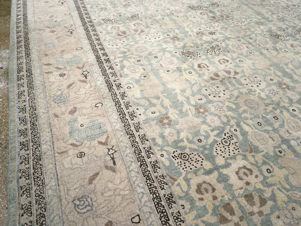 Antique Persian Tabriz Large Room Size Carpet, No.22760 - Gss