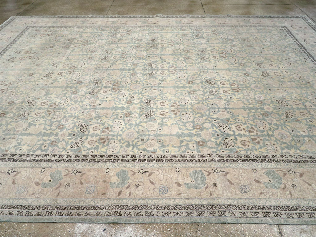 Antique Persian Tabriz Large Room Size Carpet, No.22760 - Gss