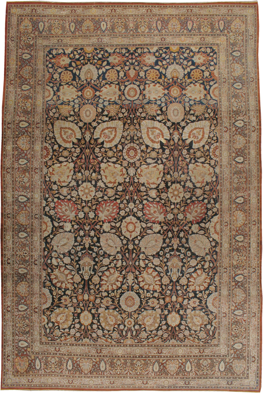 Antique Persian Tabriz Hagi Jalili Carpet, No.22765 - Gss