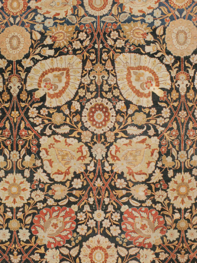 Antique Persian Tabriz Hagi Jalili Carpet, No.22765 - Gss