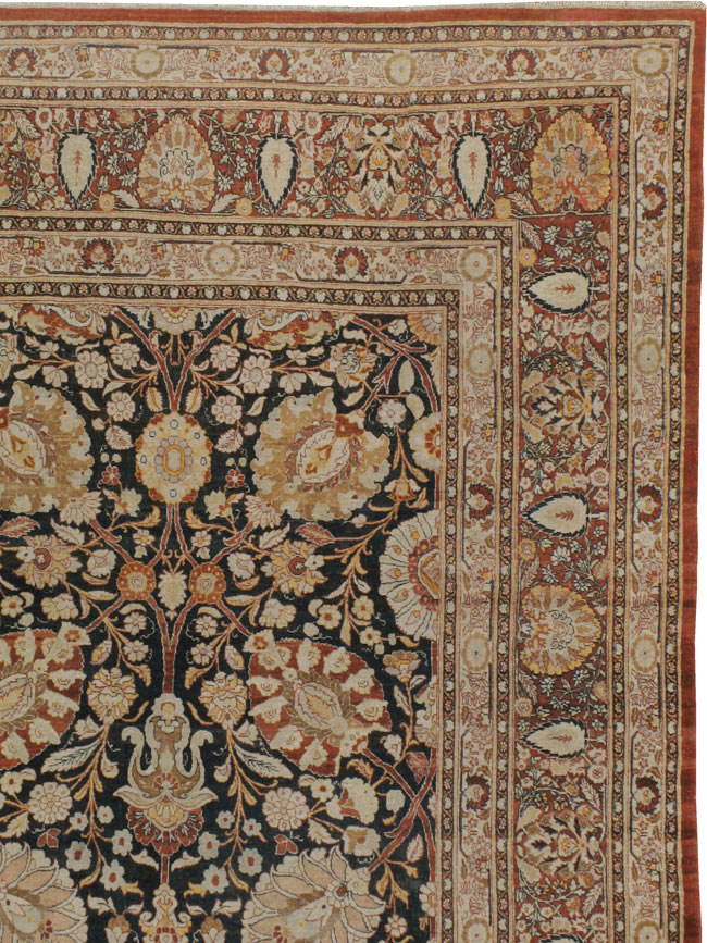 Antique Persian Tabriz Hagi Jalili Carpet, No.22765 - Gss