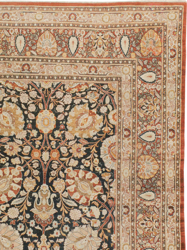 Antique Persian Tabriz Hagi Jalili Carpet, No.22765 - Gss