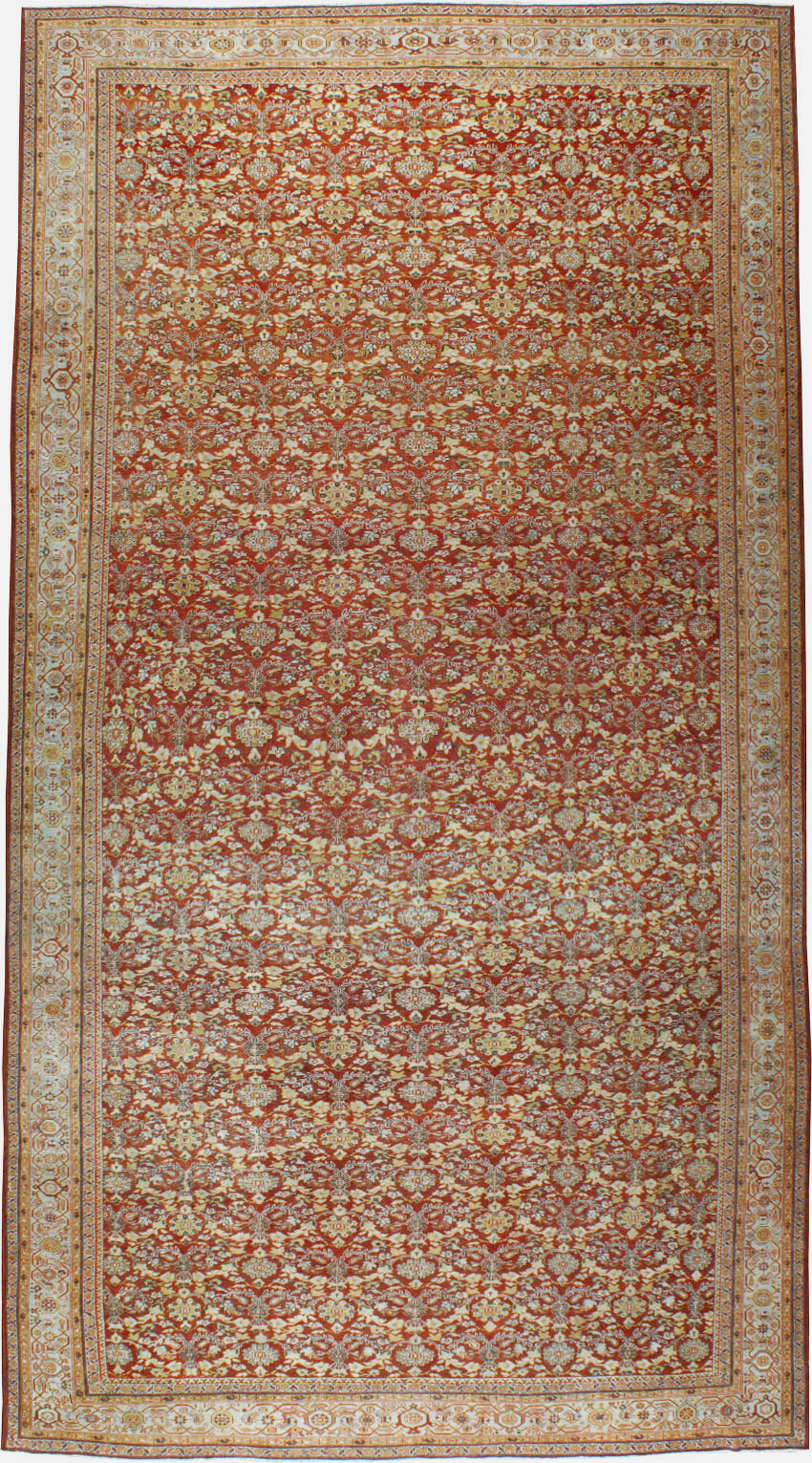 Antiuqe Persian Mahal Carpet, No.22794 - Gss