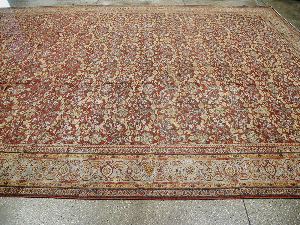Antiuqe Persian Mahal Carpet, No.22794 - Gss