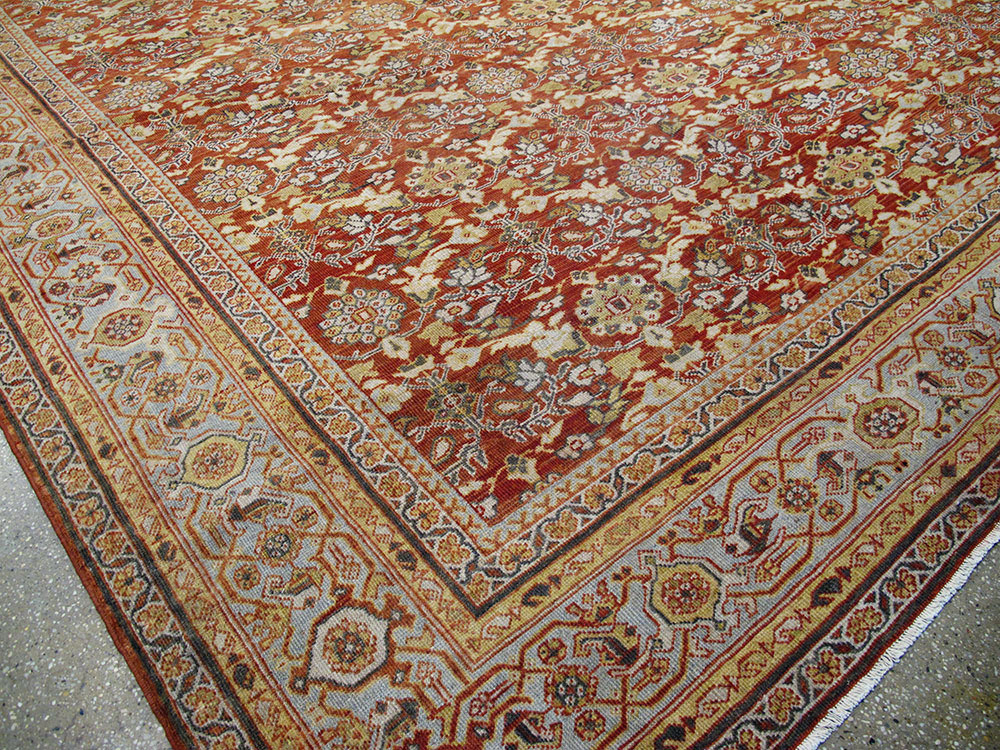 Antiuqe Persian Mahal Carpet, No.22794 - Gss