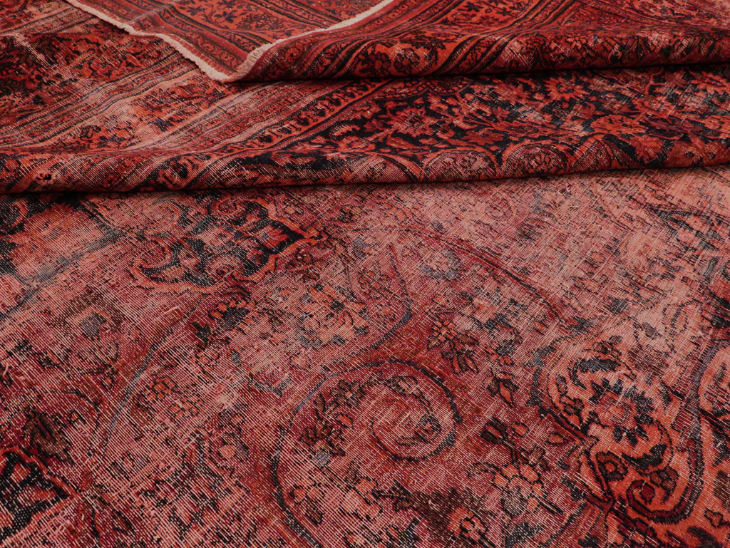 Antique Persian Mashad Over-Dye Carpet, No.22802 - Gss