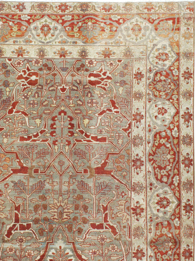 Antique Persian Tabriz Carpet, No.22807 - Gss