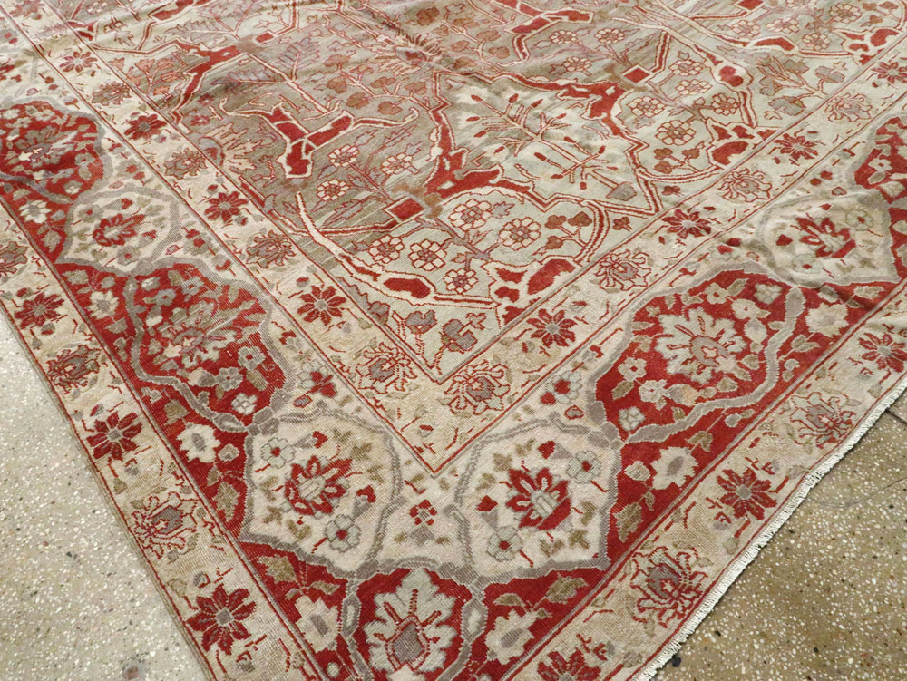 Antique Persian Tabriz Carpet, No.22807 - Gss