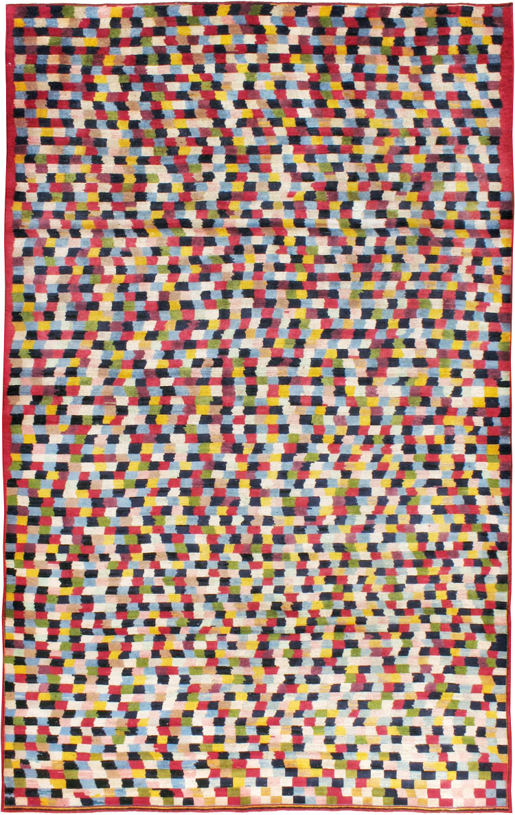 Vintage Persian Kashan Modernist Carpet, No.22839 - Gss