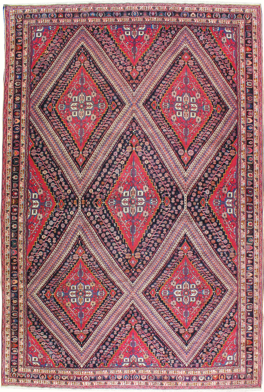 Vintage Persian Afshar Carpet, No.22844 - Gss