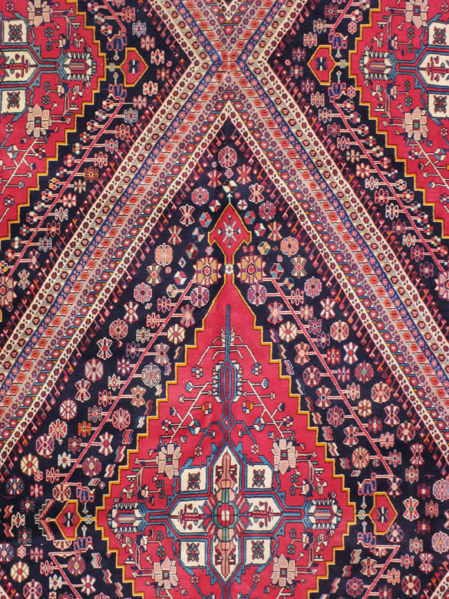 Vintage Persian Afshar Carpet, No.22844 - Gss