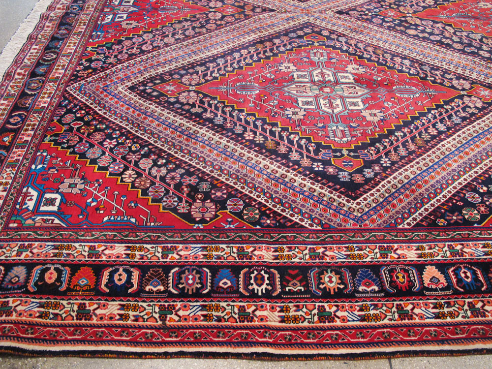 Vintage Persian Afshar Carpet, No.22844 - Gss