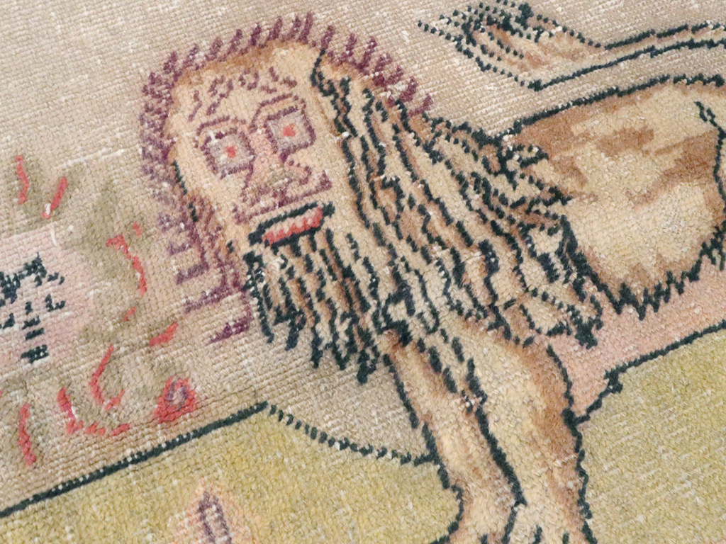 Antique Turkish Sivas Pictorial Rug, No.22858 - Gss