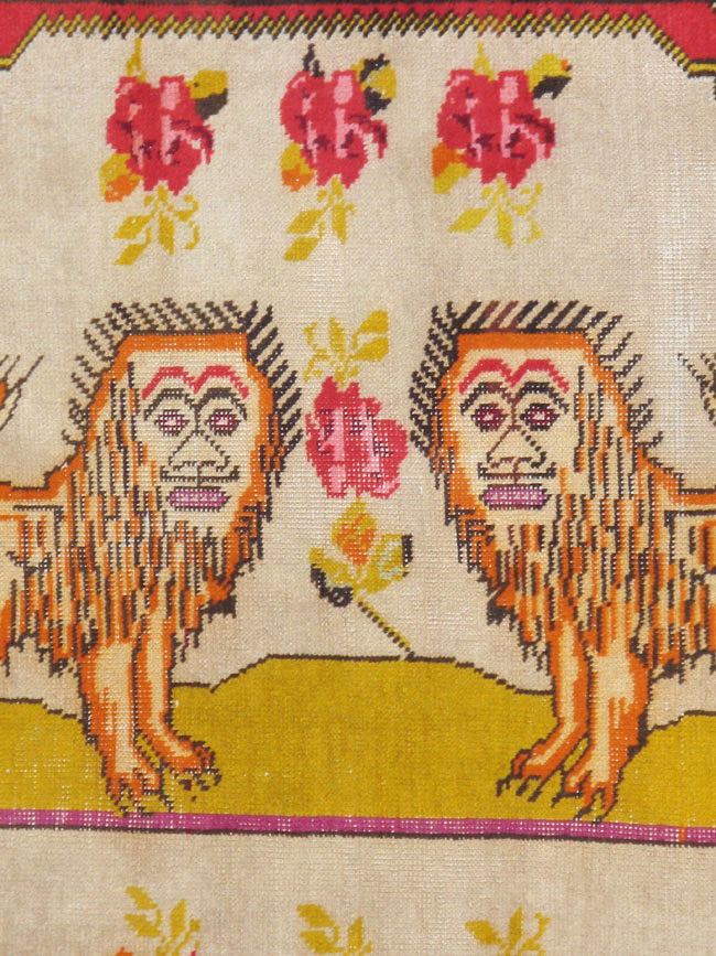 Antique Turkish Sivas Pictorial Rug, No.22859 - Gss