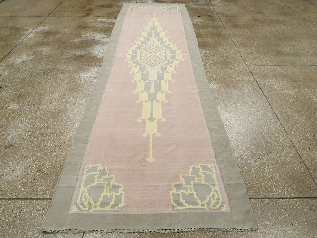 Vintage Indian Dhurrie Runner, No.22866 - Gss