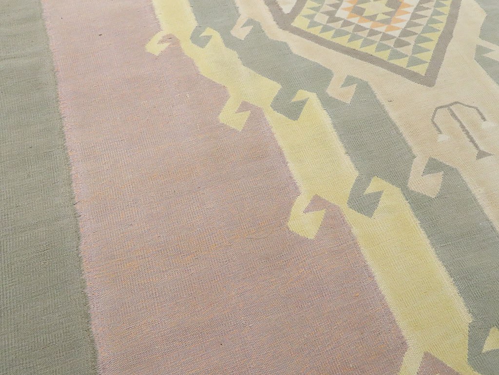 Vintage Indian Dhurrie Runner, No.22866 - Gss