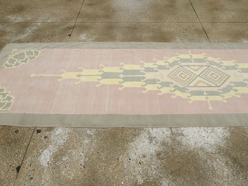 Vintage Indian Dhurrie Runner, No.22866 - Gss