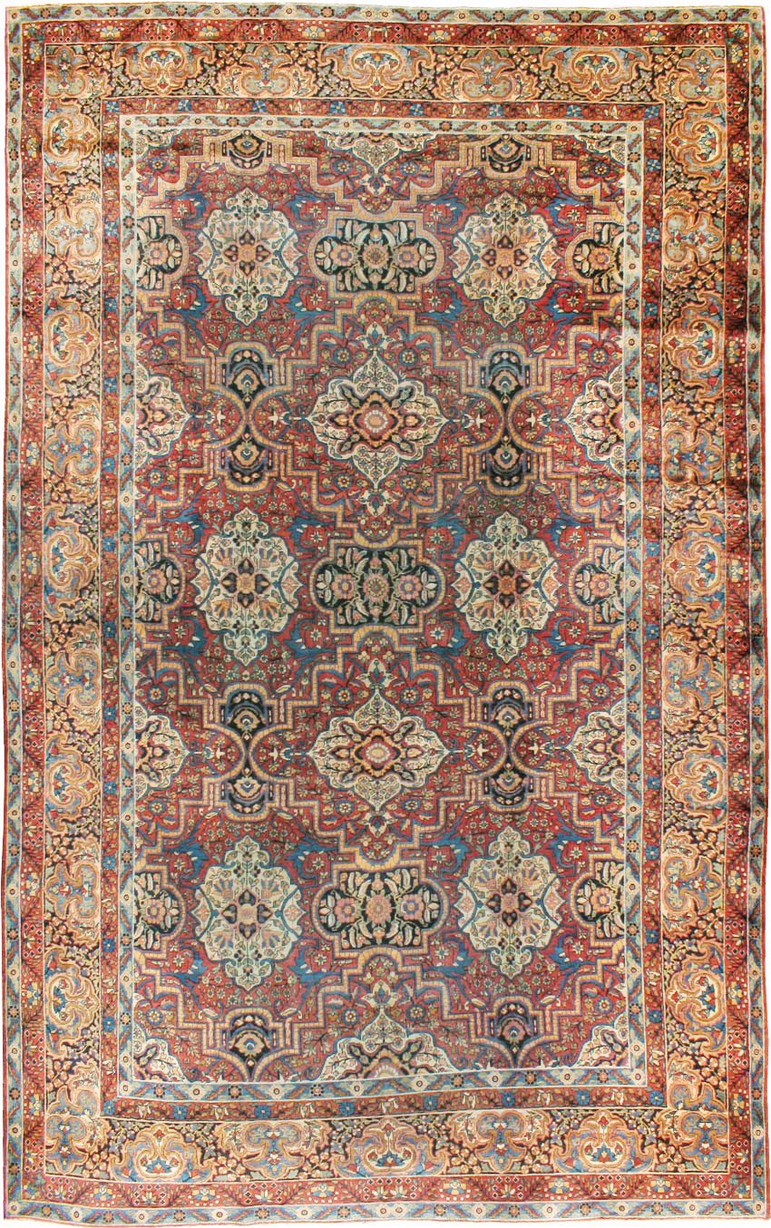 Antique Persian Lavar Kerman Carpet, No.22867 - Gss