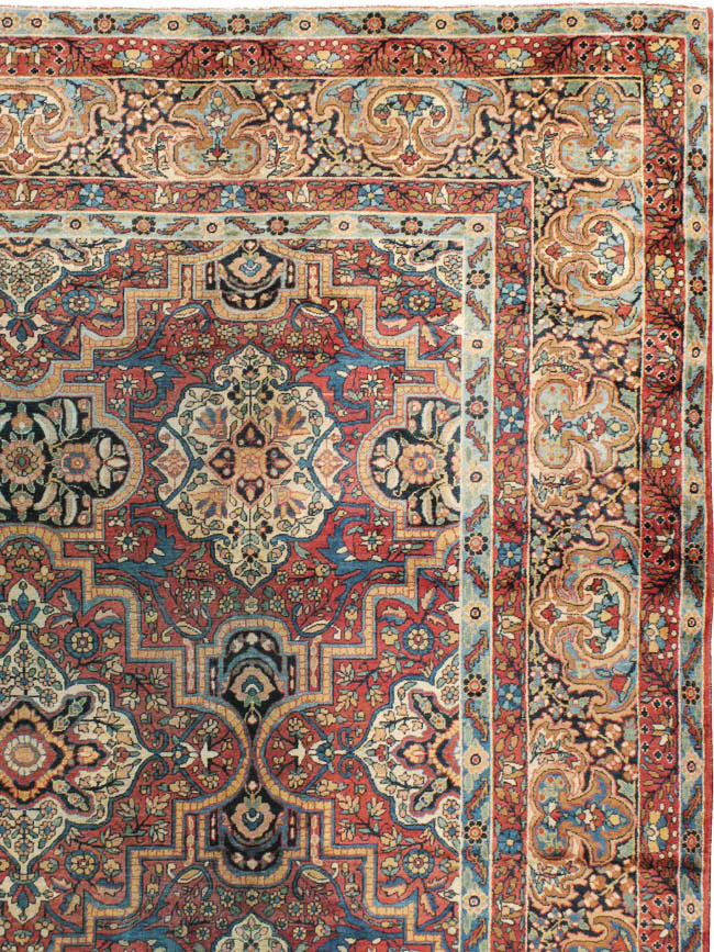 Antique Persian Lavar Kerman Carpet, No.22867 - Gss