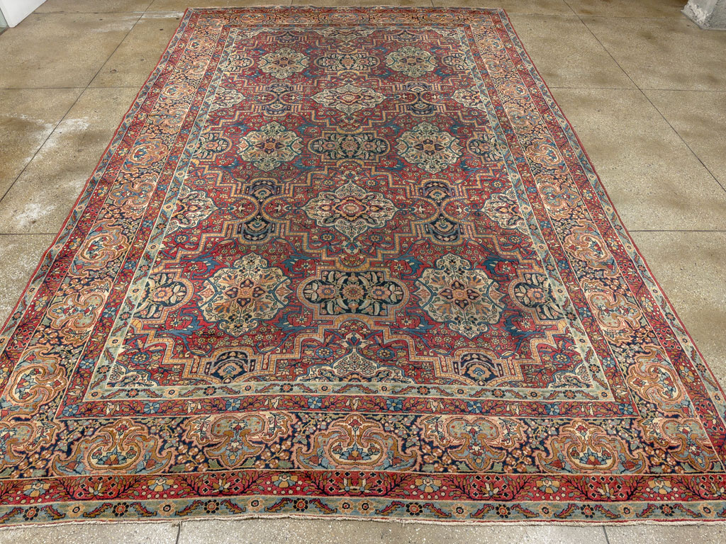 Antique Persian Lavar Kerman Carpet, No.22867 - Gss