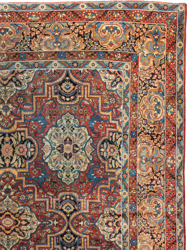 Antique Persian Lavar Kerman Carpet, No.22867 - Gss