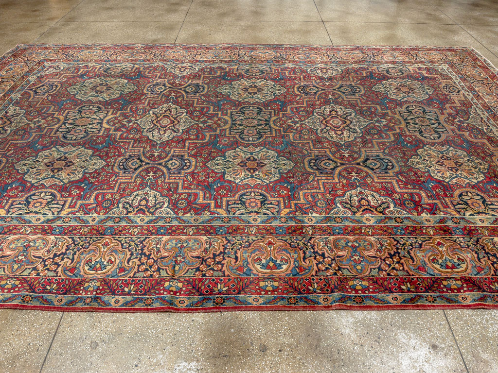 Antique Persian Lavar Kerman Carpet, No.22867 - Gss