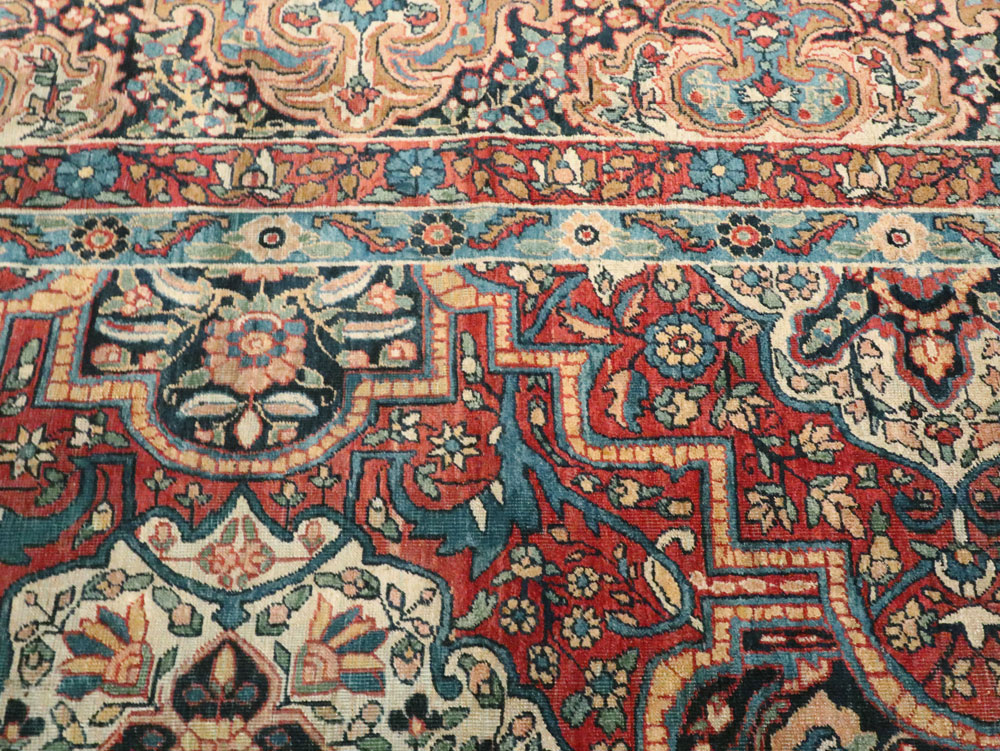 Antique Persian Lavar Kerman Carpet, No.22867 - Gss