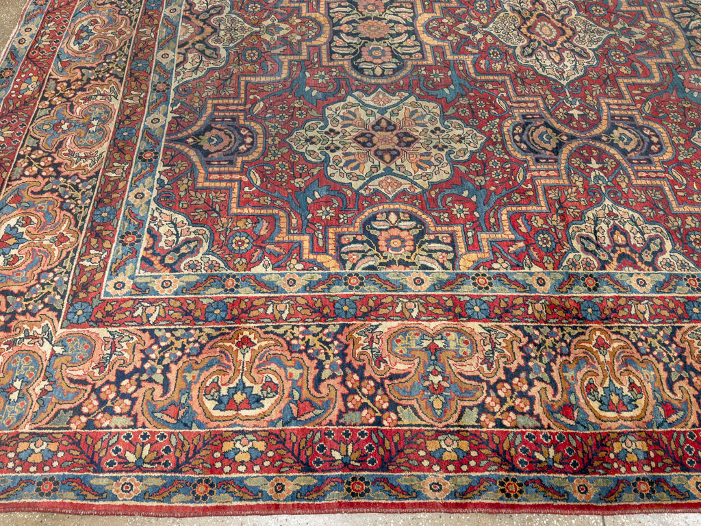 Antique Persian Lavar Kerman Carpet, No.22867 - Gss