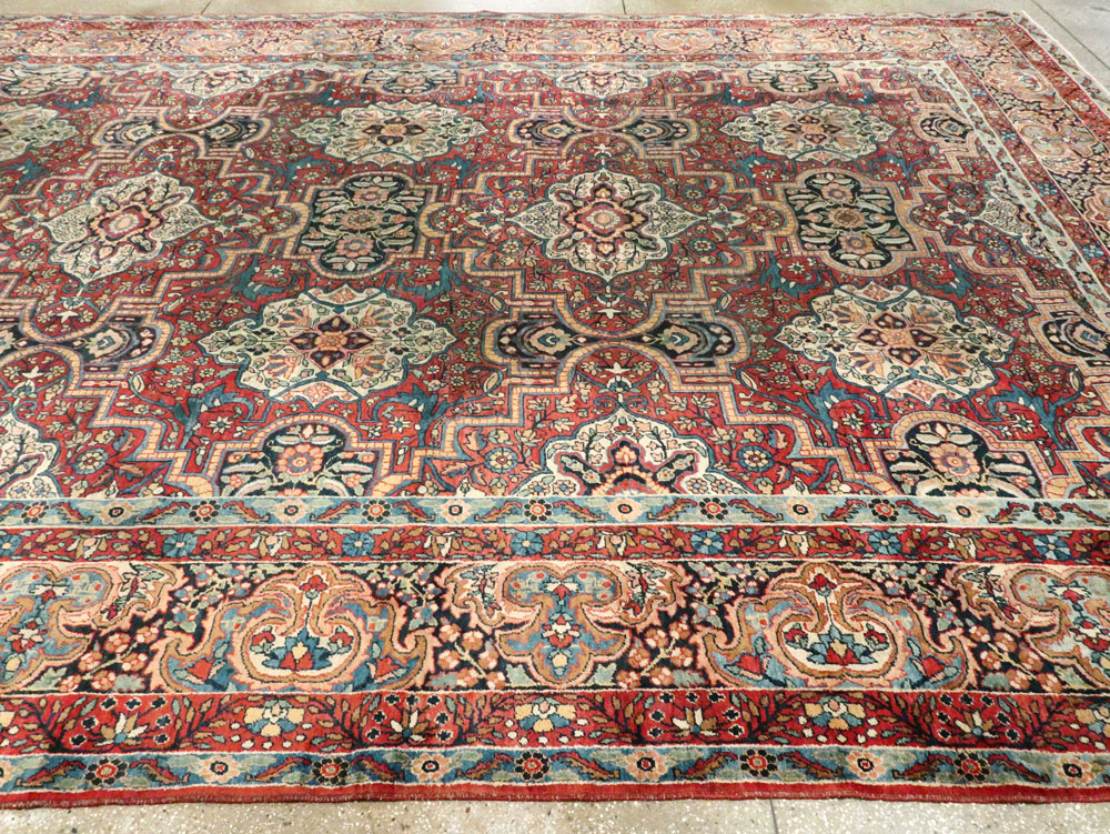 Antique Persian Lavar Kerman Carpet, No.22867 - Gss