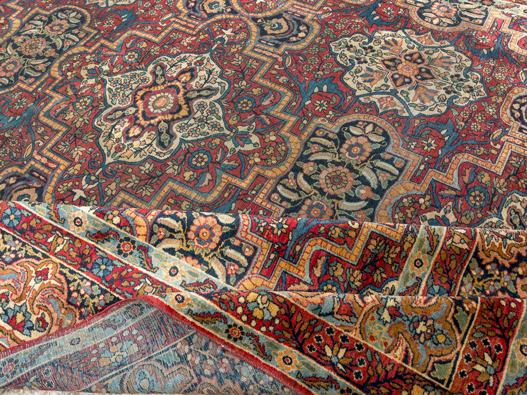 Antique Persian Lavar Kerman Carpet, No.22867 - Gss