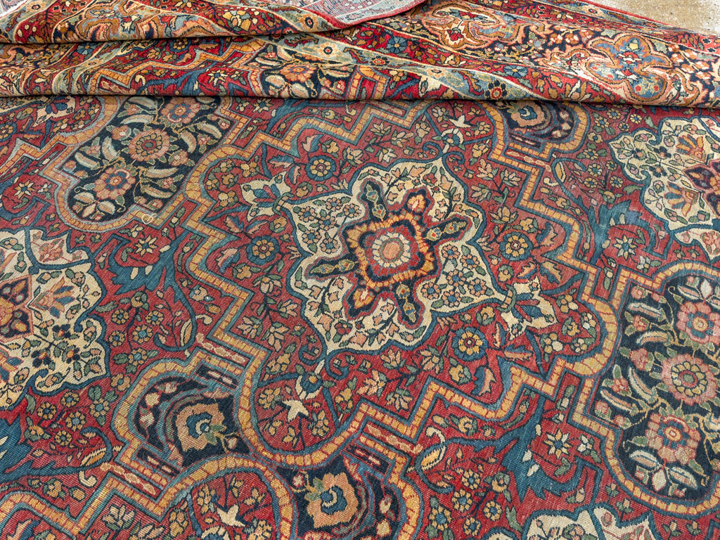 Antique Persian Lavar Kerman Carpet, No.22867 - Gss