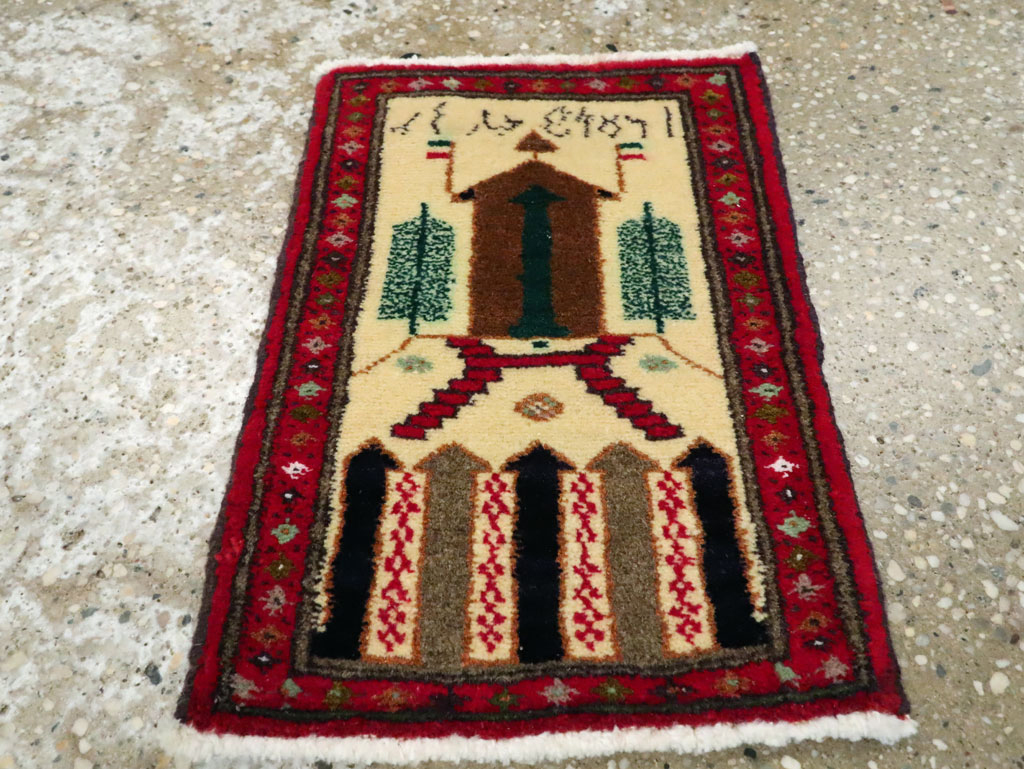 Vintage Persian Baluch Pictorial Rug (Pair: 1 of 2), No.22880 - Gss