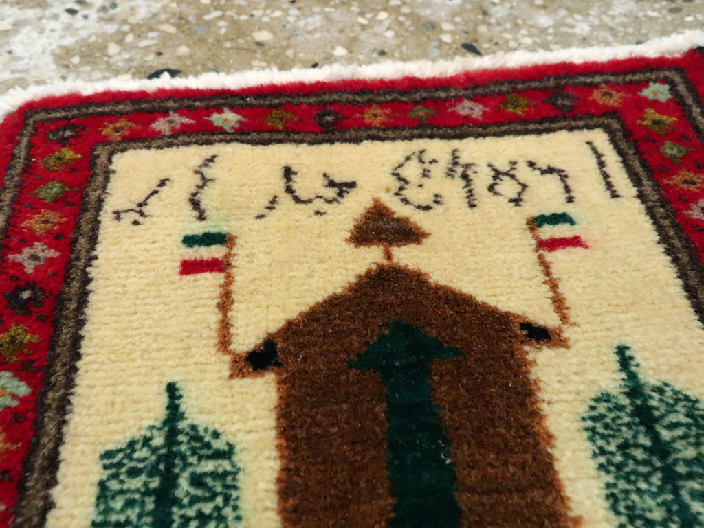 Vintage Persian Baluch Pictorial Rug (Pair: 1 of 2), No.22880 - Gss