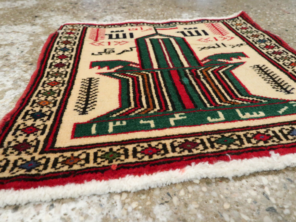 Vintage Persian Pictorial Baluch Rug (Pair: 2 of 2), No.22883 - Gss