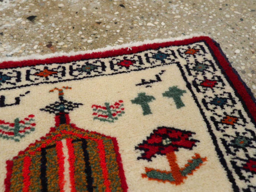 Vintage Baluch Pictorial Rug, No.22884 - Gss