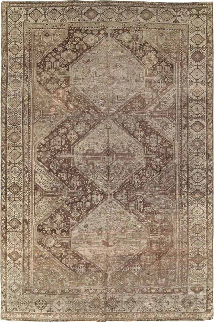 Vintage Persian Shiraz Carpet, No.22895 - Gss