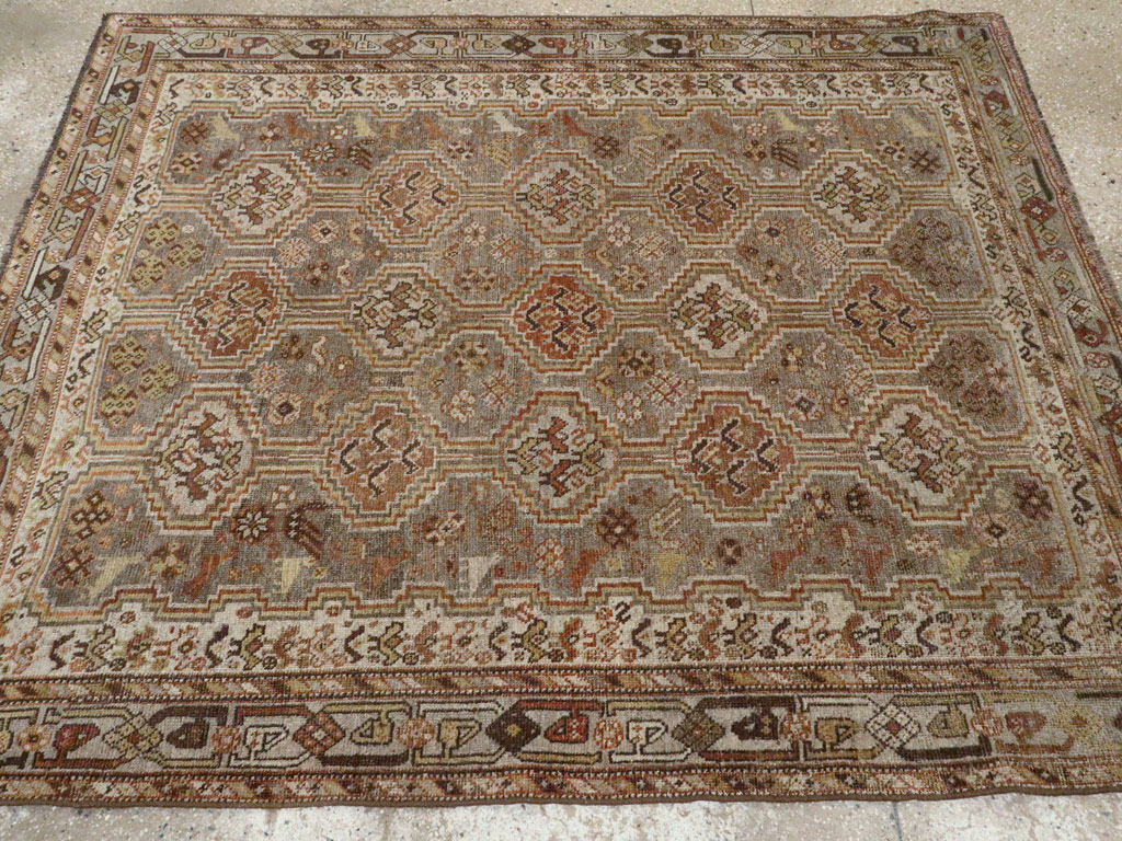 Antique Persian Shiraz Square Rug, No.22898 - Gss