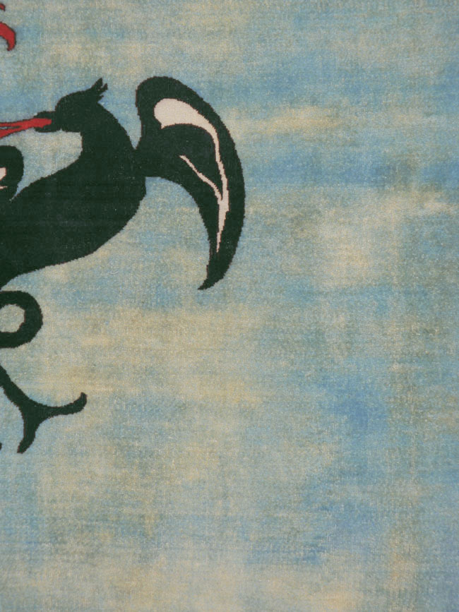 Vintage Persian Modernist Art-Deco Carpet, No.22909 - Gss